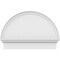 Ekena Millwork Half Round Smooth Architectural Grade PVC Combination Pediment, 30"W x 21-3/4"H x 2-3/4"P PEDPC030X220HRO00 - alternate 3